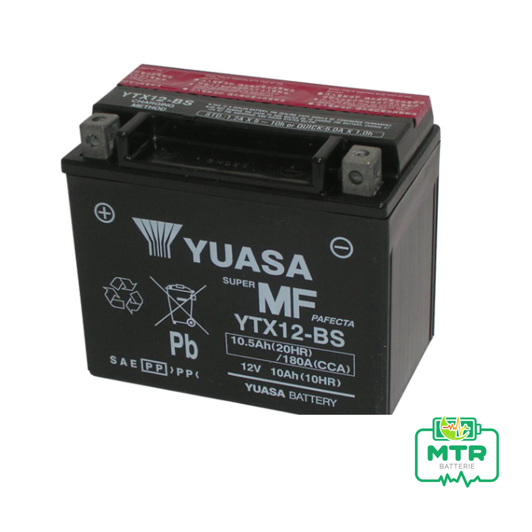 Batteria Moto Yuasa YTX12-BS - MTR Batterie
